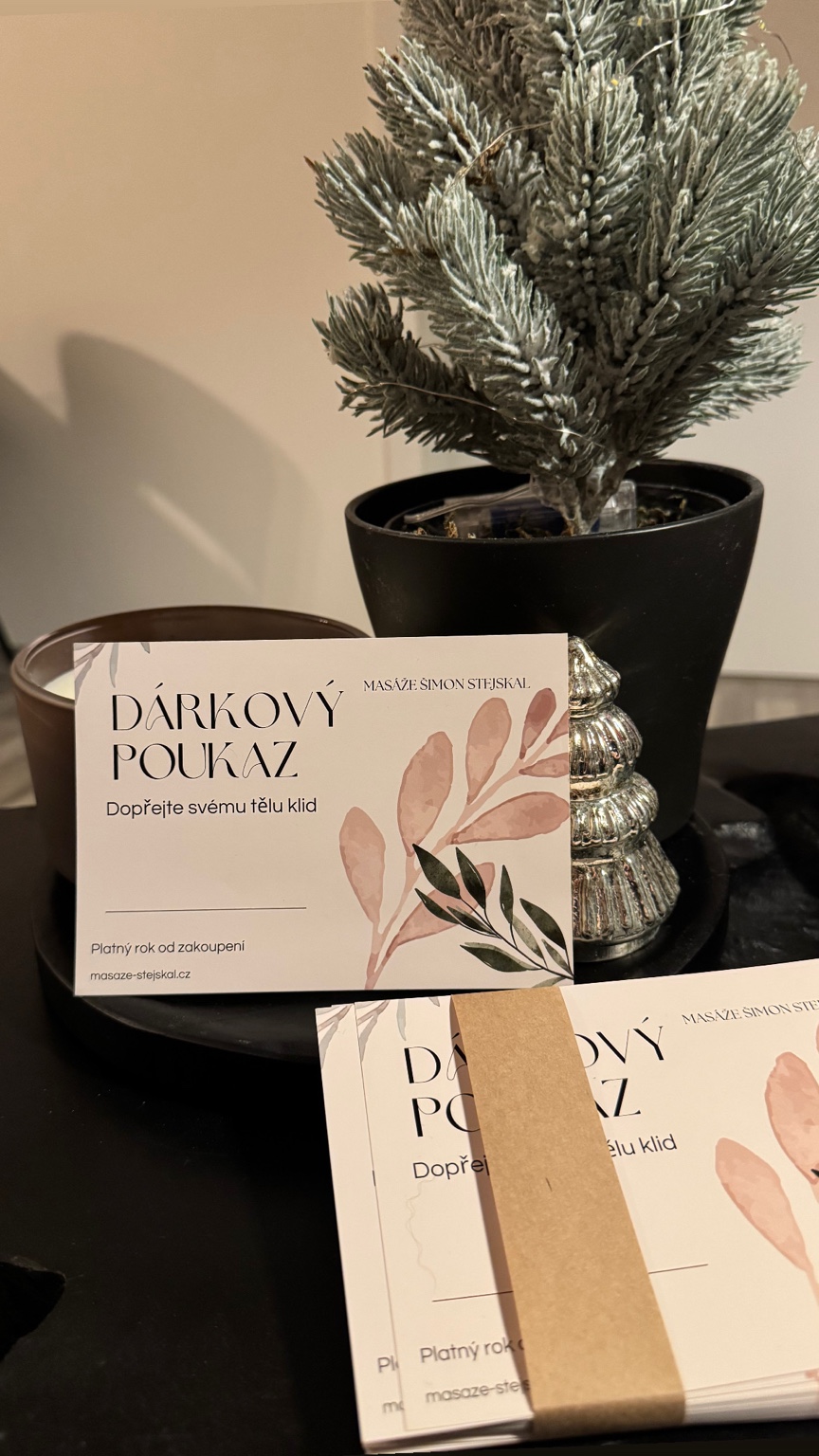 Dárkový poukaz na masáž – ukázka 2